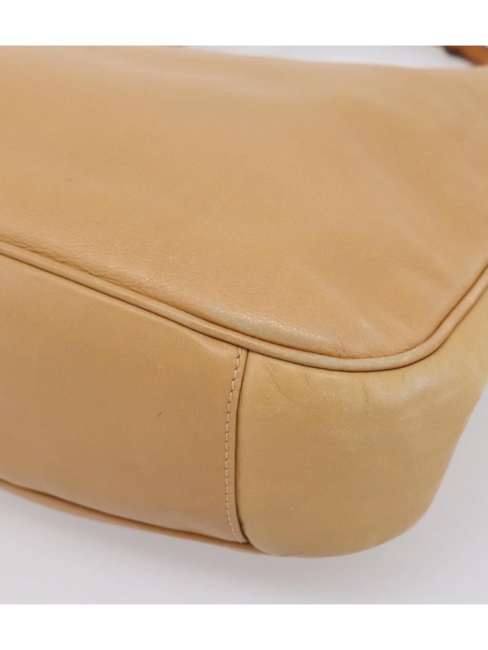 GUCCI Bamboo Shoulder Bag Suede 2way Beige Gold 001 1014 1638 0 - Picture 8 of 16
